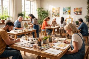 découvrez nos ateliers artistiques pour adultes débutants et exprimez votre créativité grâce à des cours accessibles et adaptés à tous les niveaux.