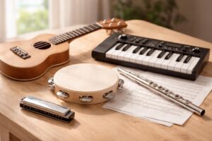 découvrez une sélection d'instruments de musique faciles à apprendre, parfaits pour débutants souhaitant progresser rapidement et s'amuser en jouant.